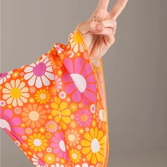 70s hippie chic floral dress. Size XXL - Picture 2 of 5